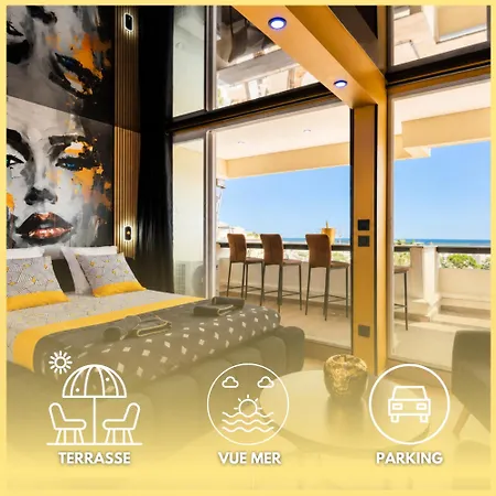 Euphoria - Vue - Terrasse - Port Nature 5 - Village Naturiste Apartament Agde